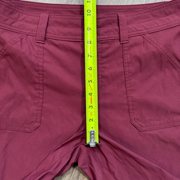 Eddie Bauer Maroon Women's Rolled Hem Bermuda Shorts - Size 8 - Picture 4 of 15